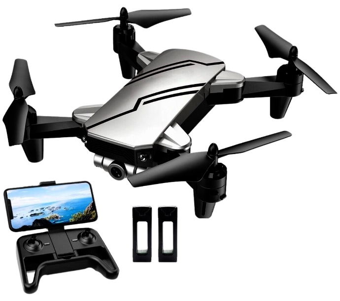 Mini Drona Drk pentru Copii si Adulti,Wi-Fi,Camera HD Fpv,2 Baterii Reincarcabile,Gesture Selfie,Reglare Viteza de pornire cu o tasta, Flip-uri 3D Waypoints Fly,Headless Mode
