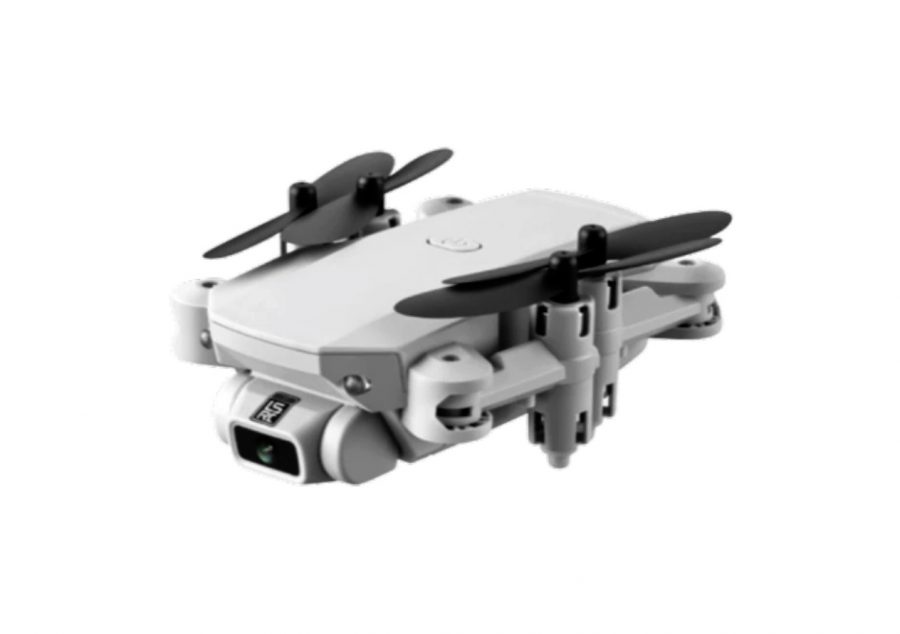 Drona LS Mini model gri cu LED, camera 4K